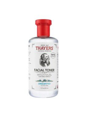 THAYERS Alcohol Free Unscented Witch Hazel Facial Toner w Aloe Vera Formula 12oz